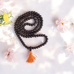 Natural karungali 8mm mala with certificate