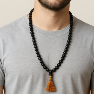 Natural karungali 8mm mala with certificate