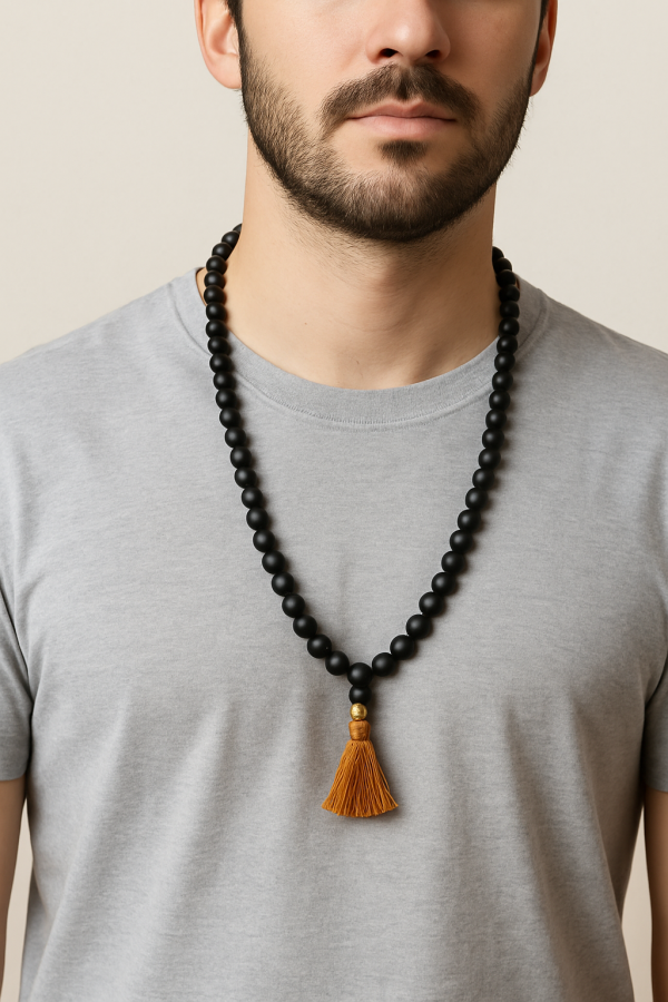 Natural karungali 6mm mala with certificate - Image 5