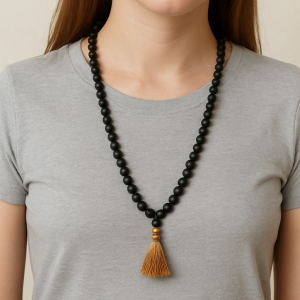 Natural karungali 8mm mala with certificate