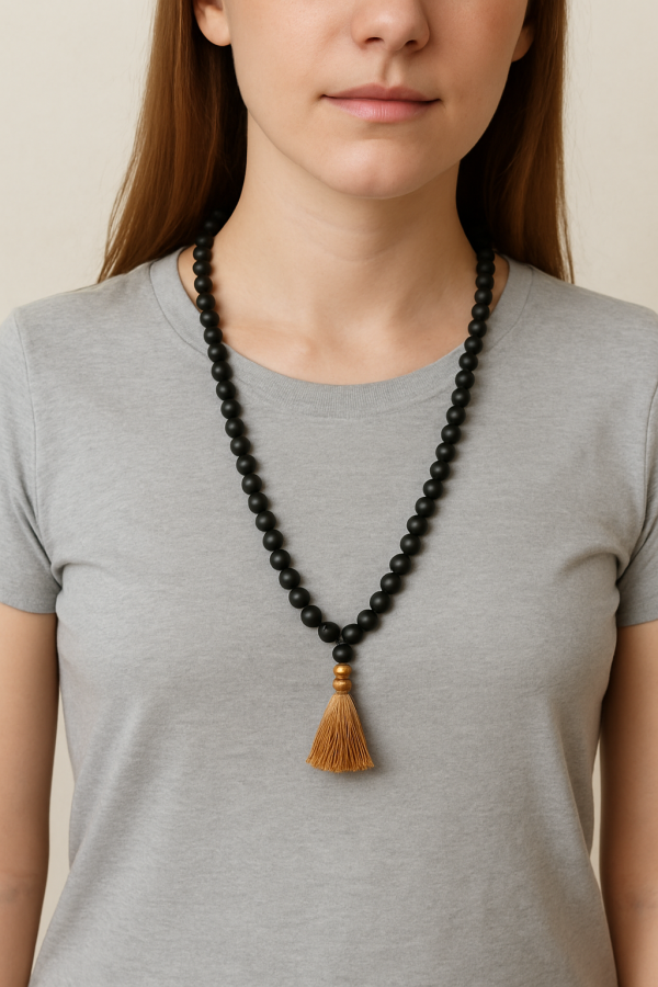 Natural karungali 6mm mala with certificate - Image 7
